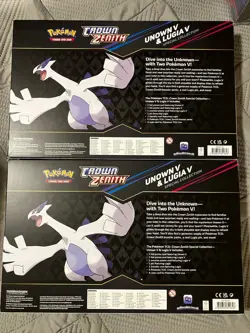 Pokemon TCG Crown Zenith Lugia v Unown v Special Collection X2 Factory Sealed - Image 2