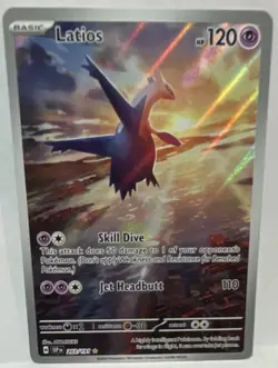 Latios 203/191 SV08: Surging Sparks Illustration Rare Holo HP120 Pokemon TCG Ca… - Image 1