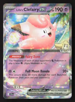 Lillie's Clefairy ex Double Rare Holofoil JTG 056/159 NM Pokemon TCG - Image 1