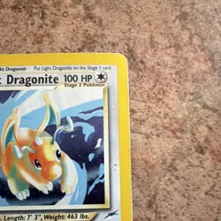 Pokemon Light Dragonite Neo Destiny Holo Rare 14/105 100 HP English 2000 - Image 4