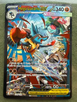 Pokemon Mega Lucario EX 179/132 Special Illustration NM - Image 1