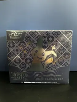 Pokemon TCG Scarlet & Violet Paldean Fates Pokemon Center ETB Mimikyu 2024 ENG - Image 1