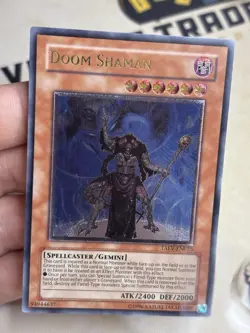 Doom Shaman Ultimate Rare TAEV-EN025 Unlimited YuGiOh! VLP EURO - Image 2