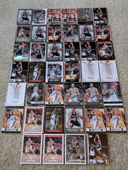 MANU GINOBILI 40 Card Lot- Topps Upper Deck Fleer Ultra Elite Chrome Bowman - Image 1
