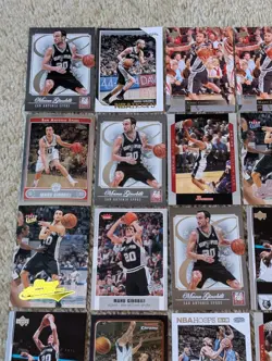 MANU GINOBILI 40 Card Lot- Topps Upper Deck Fleer Ultra Elite Chrome Bowman - Image 2