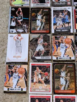 MANU GINOBILI 40 Card Lot- Topps Upper Deck Fleer Ultra Elite Chrome Bowman - Image 4