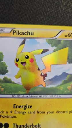 Pokemon Pikachu TCG Secret Rare Holo Card 115/114 Black and White - Image 5