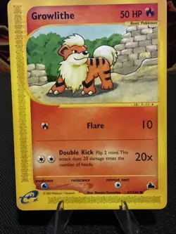 Pokemon Growlithe Card 62/144 Skyridge Non Holo - Image 1