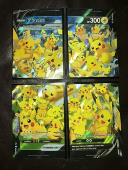 ULTRA RARE Pikachu V-Union 4-Card Set Pokemon TCG SWSH139-142 Holo Promo - NM - Image 1