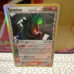 Pokemon TCG Tyranitar Holo Rare Delta Species Stage 2 120 HP 16/113 English Card - Image 1