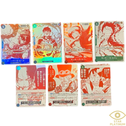 7 Card Luffy Ace Sabo OP10-049 Japanese ONE PIECE Card Promo Treasure Campaign - Image 1