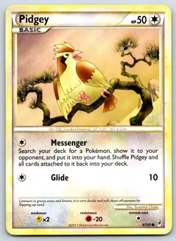 Pidgey - Call of Legends 67/95 HeartGold SoulSilver Pokemon Card MP - Image 1