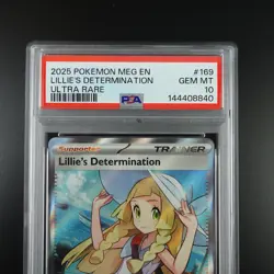 PSA 10 Lillie's Determination 169/132 Pokemon Mega Evolutions Graded Card - Image 2