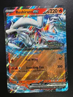 Reshiram ex (Journey Together Stamped) Double Rare Jumbo Cards 030/159 NM - Image 1