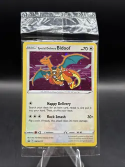 Special Delivery Bidoof SWSH177 SWSH: Sword & Shield Promo Cards Holo Sealed - Image 1
