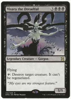 MTG Visara the Dreadful Eternal Masters Rare LP - Image 1