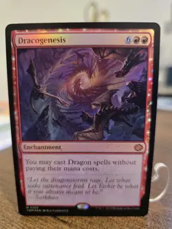 Dracogenesis MTG Foil Tarkir: Dragonstorm 0105 Mythic Magic The Gathering NM - Image 1