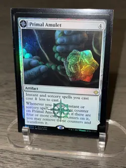 Primal Amulet/Wellspring Foil Buy-a-Box Promo MTG Magic The Gathering NM - Image 1