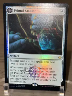 Primal Amulet/Wellspring Foil Buy-a-Box Promo MTG Magic The Gathering NM - Image 2
