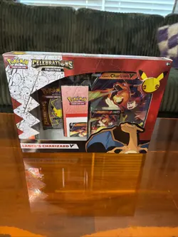 Pokemon TCG Celebrations Collection Lance's Charizard V Box 820650101625 - Image 1