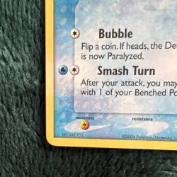 Pokemon TCG Squirtle EX FireRed & LeafGreen Basic 50HP 83/112 2004 LP - Image 2