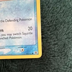 Pokemon TCG Squirtle EX FireRed & LeafGreen Basic 50HP 83/112 2004 LP - Image 3