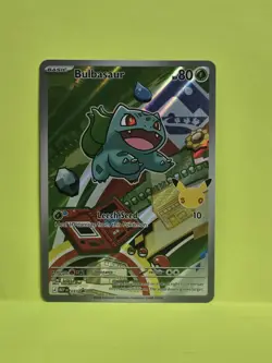 Pokemon Bulbasaur 037 First Partner Illustration Full Art Holo Promo - Image 1