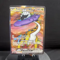 Pokemon Raging Bolt ex Ultra Rare SV05: Temporal Forces 196/162 NM - Image 1