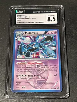 Pokemon TCG Metagross 52/116 Holo Rare CGC 8.5 NM/MINT + Plasma Freeze - Image 1