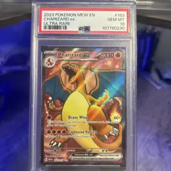 Pokemon 2023 Charizard ex 183/165 Full Art Ultra Rare 151 GEM MINT PSA 10 - Image 1