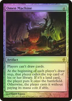 Omen Machine Foil x1 New Phyrexia MTG Magic the Gathering Artifact Card - Image 1