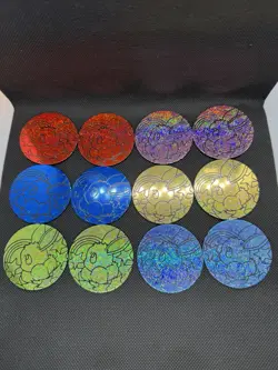 Pokemon Coin Lot 54 Holo Gold Glitter Eevee Pikachu TCG Tokens Bundle Bulk - Image 3