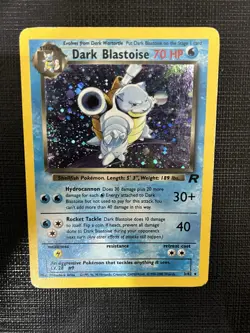 Dark Blastoise #3/82 Rare Holo Unlimited Edition TCG Pokemon Card - Image 1