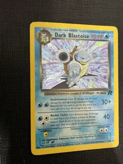 Dark Blastoise #3/82 Rare Holo Unlimited Edition TCG Pokemon Card - Image 2