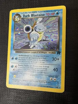 Dark Blastoise #3/82 Rare Holo Unlimited Edition TCG Pokemon Card - Image 3