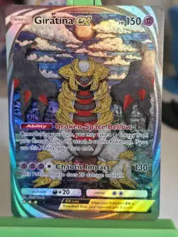 Giratina Ex Pokemon Pocket TCG 'CUSTOM' Full Art Shiny Textured Fan Made Secret - Image 1