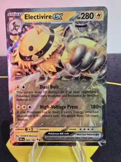 Pokemon Electivire ex 069/182 SV10: Destined Rivals Holo Double Rare NM 069/182 - Image 3