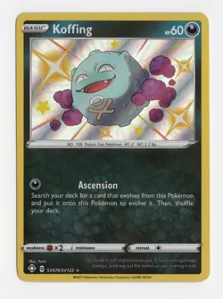 Pokemon Koffing SV076/SV122 Shining Fates Holo Rare Shiny Vault NM 2021 - Image 1