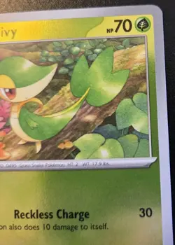 Snivy 004/088 Reverse Holo Common Mega Evolution: Perfect Order Pokemon TCG - Image 3