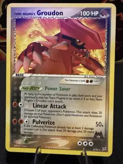 Pokemon TCG Team Magma's Groudon 9/95 Non-Holo Rare Magma vs Aqua - Image 1