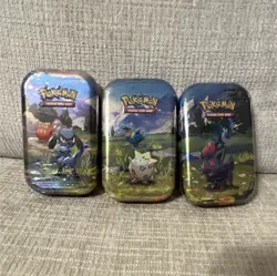 Nintendo Pokemon TCG Mini Tin Riolu, Totodile, Togepi, Zorua Lot of 3 Sealed - Image 1