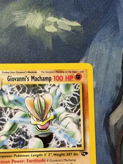 Pokemon Giovanni's Machamp Gym Challenge 6/132 Holo Rare LP - Image 4