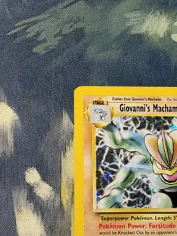 Pokemon Giovanni's Machamp Gym Challenge 6/132 Holo Rare LP - Image 5