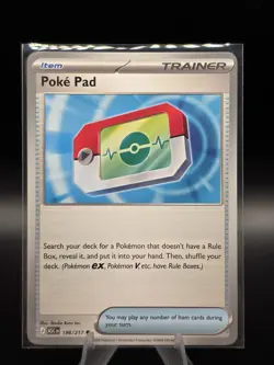 Pokemon TCG Poke Pad Trainer Item ASC 198/217 English Single Card 2026 - Image 1