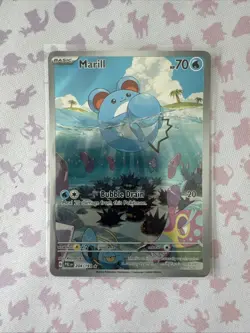 Pokemon Marill TCG Card 204/193 Paldea Evolved Illustration Rare Holo - Image 1