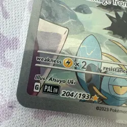 Pokemon Marill TCG Card 204/193 Paldea Evolved Illustration Rare Holo - Image 3