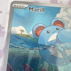 Pokemon Marill TCG Card 204/193 Paldea Evolved Illustration Rare Holo - Image 4