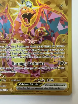Pokemon Charizard ex 228/197 Obsidian Flames Hyper Rare Full Art Gold - Image 5