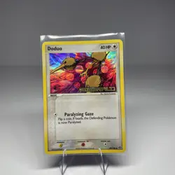2005 Pokemon Tcg Doduo 45/106 Holo Emerald Stamp - Image 1