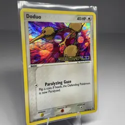 2005 Pokemon Tcg Doduo 45/106 Holo Emerald Stamp - Image 3